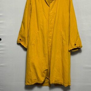 Vibrant Yellow Long Coat